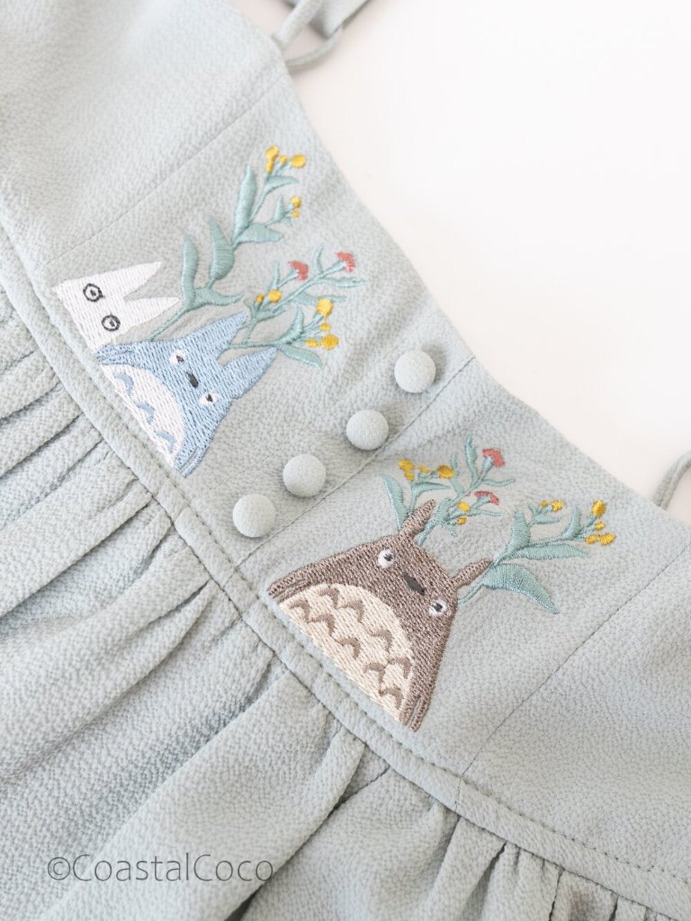 Her Universe Studio Ghibli My Neighbor Totoro M Floral Suspender Skirt Anime - Picture 7 of 13